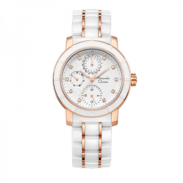 Alexandre Christie AC 6292 Rosegold White Ceramic BFBRGSL